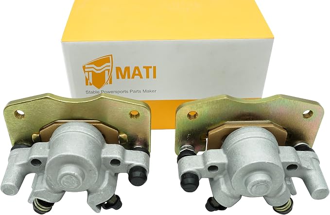 M MATI Front Left Right Brake Calipers & Pads for Can Am Renegade 500 800 Outlander 330 2X4 400 2X4 800R XXC 705600594 705600593