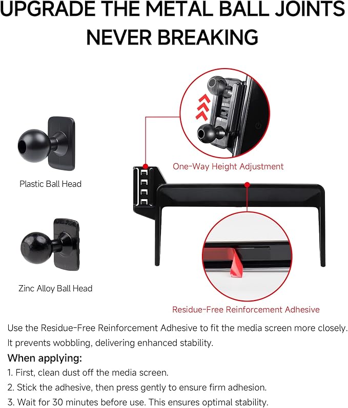 Qi2.2 Max 25W Fast Wireless Car Charger Phone Holder for 2025-2026 Volvo XC60/XC90 11.2-Inch Screen, Magnetic Phone Mount Compatible with MagSafe