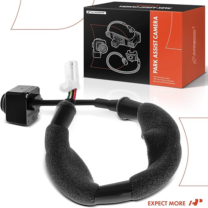 A-Premium Park Assist Camera Rear View Backup Reverse Camera Compatible with Select Nissan, Infiniti Models - 2016-2020 Pathfinder, 2016-2020 QX60 - Replace# 284423JA3C