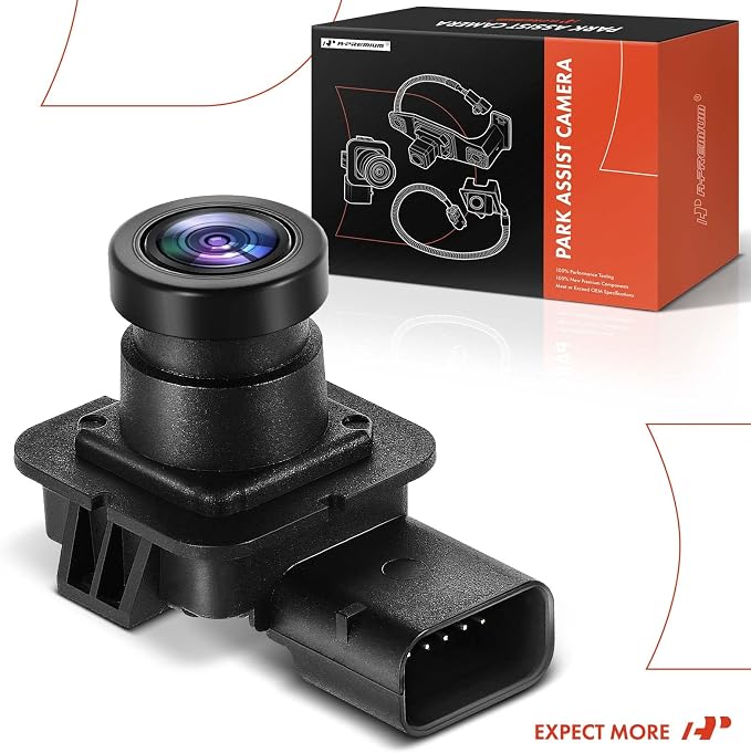 A-Premium Rear View Backup Camera Compatible with Ford | Parking Camera for 2018-2019 Transit-150/Transit-250/Transit-350/Transit-350 HD - Replace# JK4Z-19G490-G