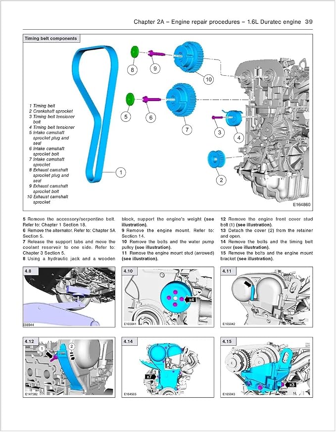 Haynes Repair Manual Compatible with Ford Fiesta (2014–2019): Covers 1.6L Ti-VCT Duratec, 1.6L ST EcoBoost & 1.0L EcoBoost Engines – Maintenance, Troubleshooting & Wiring Diagrams