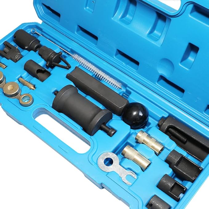 Fuel Injector Remove Tool Kit T10133 Seal Installer compatible with Audi VW 1.2, 1.4, 1.6, 1.8, 2.0, 2.7, 3.0, 3.2, 3.6 V6 4.2 V8 FSI Petrol, Replacement for Porsche 2.7, 3.0 Injector Puller