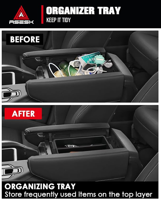 for 2024-2026 L EXUS TX350/TX350h/TX450h+/TX500h 3PCS Double Layer Center Console Armrest Organizer&Screen Organizer Tray
