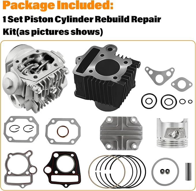 Cylinder Piston Gasket Kit Replacement for Polaris Ranger 500 Sportsman 500 Scrambler 500 Replacement for 3086811 3089256 3085369