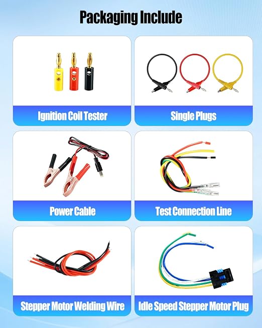 QDB-5A Ignition Coil Tester, Automobile Actuator Drive Detector for Ignition Coils Injectors Solenoid Valves, Drive Fault Tester