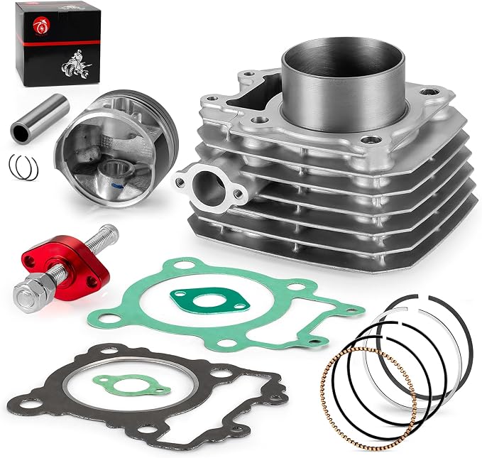 Engine Cylinder Piston Rings Gasket Kit & Tensioner for Kawasaki Bayou 250 KLF250 2003-2011 TOP END REBUILD KIT