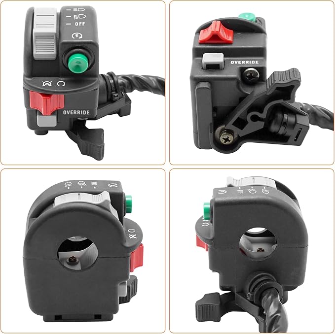 M MATI Start Stop Headlight Switch & Ignition Key Switch for Yamaha Grizzly-350-IRS 2007-2011 5KM-83972-00-00 5KM-83973-00-00 5LP-82510-00-00