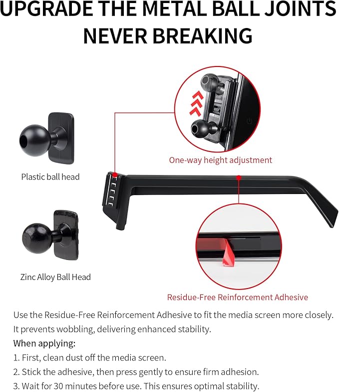 Car Phone Holder for Toyota Highlander 2020-2026 Accessories 8-Inch Screen Fixed Clip, 360° Rotation Phone Mount Compatible with MagSafe,Cell Phone Holder That Does Not Affect Air Vent