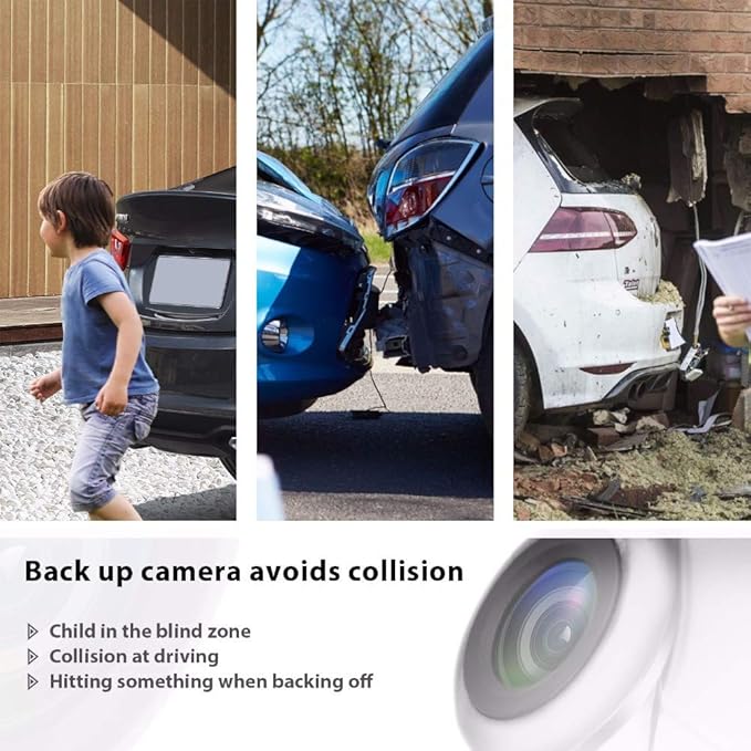 Vlicevrn HD 12 LED Car Rear View Camera Night Vision Backup Parking Camera Waterproof IP68 Vehicle Camera for Ford Escape Fusion Kuga Mondeo / Mazda Tribute / Mercury Mariner