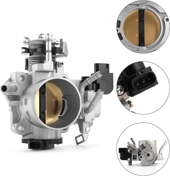 Electronic Throttle Body Assembly for Honda Accord Automatic Only 2003-2005 Element 2003-2006 2.4L L4 – OEM Replacement Part # 16400-RAA-A62 TB1261 16400PZDA11