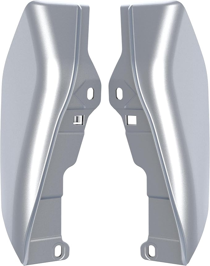 Color - Matched Mid Frame Air Deflectors Heat Shield, Perfectly Fit for Harley Touring Models 2009-2026 Baracuda Sliver