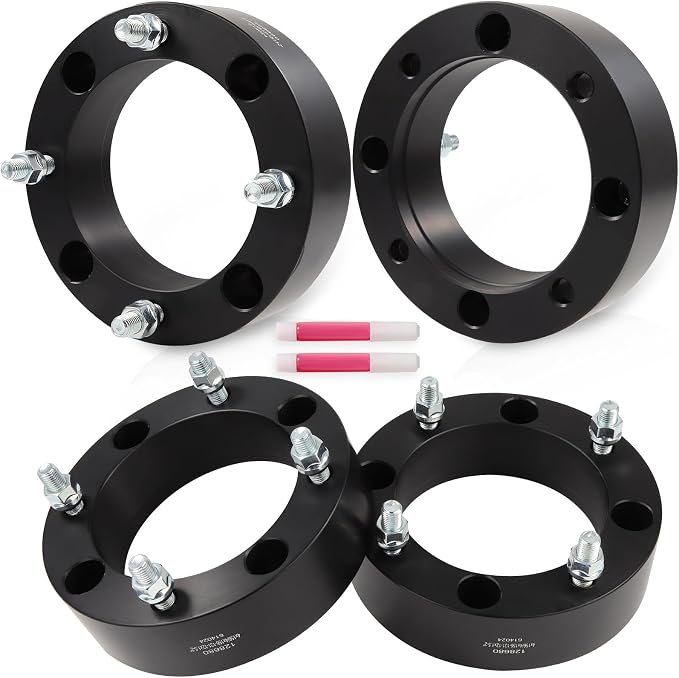ECCPP 4PCS 2" Wheel Spacer 4x156 4 Lug 131mm CB 12x1.5 Studs Compatible with 2009-2013 for Polaris Ranger RZR 800 S 2007-2013 for Polaris Sportsman 800 EFI 2004-2010 for Yamaha YFM350 Raptor