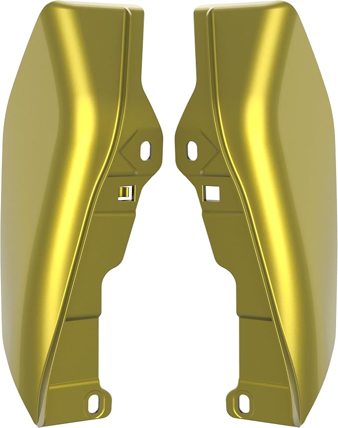 Color - Matched Mid Frame Air Deflectors Heat Shield, Perfectly Fit for Harley Touring Models 2009-2026 Eegle Eye Yellow
