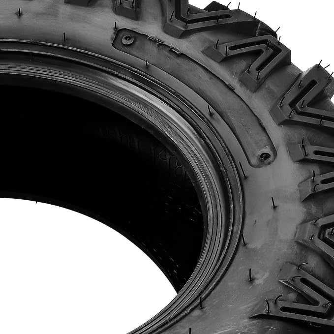 Torchbeam 25x8x12 ATV UTV Tire All-Terrain Off-Road, 6 PR 25x8-12 ATV Tires, Z-199-1 Mud Sand Trial Tire, Set of 2