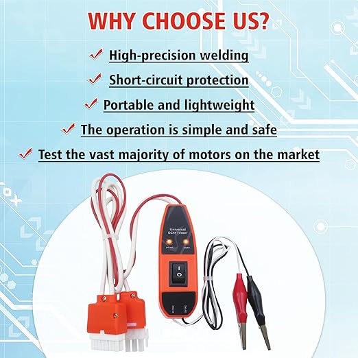 ECM Tester: ECMPRO, ECM Motor Tester Ideal for Diverse Electronically Commutated Motors with Robust Features
