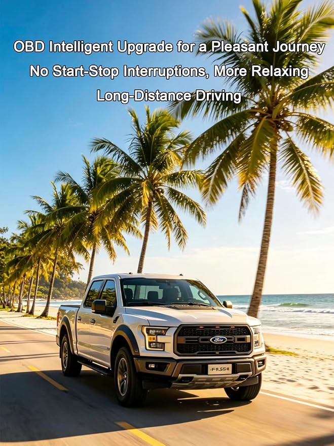 Auto Start Stop Eliminator Ford F150 Car Accessories Compatible with Ford F150 2015-2020, Plug and Play OBD Connection Module, No Cutting No Programming.