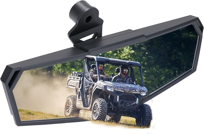 KEMIMOTO Rear View Mirror Compatible with CFMOTO UFORCE U10 Pro/Pro XL/600 & ZForce 950 Sport & Trail 2023-2026, Multi-Angle Adjustment, Features Stable Top Mounting No Vibration Accessories