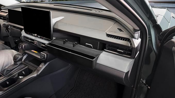 SXCY for 2026 Toyota RAV4 Center Console Organizer Passenger Side Tray Multifunctional Storage 2026 RAV4 Accessories for 2026 Toyota RAV4 Interior Console Acccessories with Drawer and Phone Stand