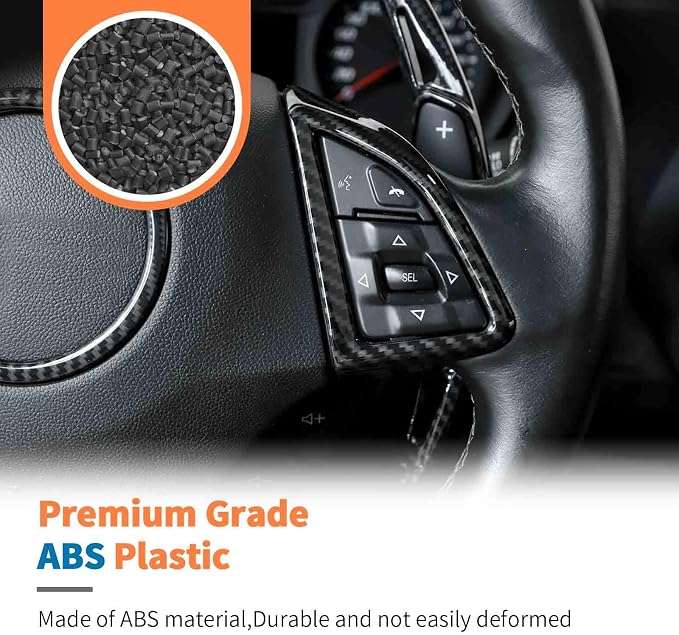 JeCar Carbon Fiber Interior Trim Kit for 2017-2023 Chevrolet Chevy Camaro LT SS ZL1 RS (Only for 8" Screen)