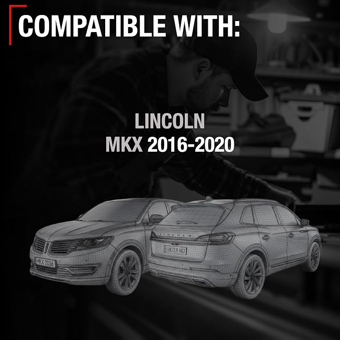 Rear View Backup Camera, Reverse Park Assist - Compatible with 2016-2020 Lincoln MKX - OEM F2GZ19G490C, FO1960151
