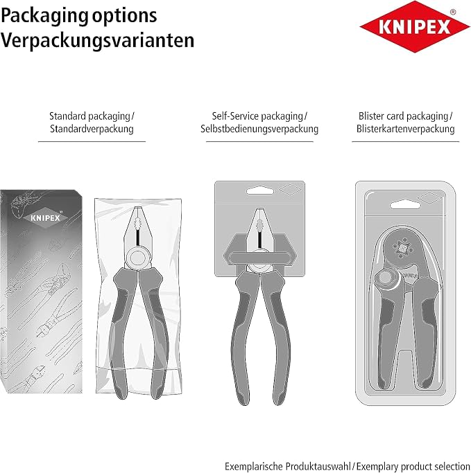 Knipex Alligator® XL Pipe Wrench and Water Pump Pliers black atramentized, with non-slip plastic coating 400 mm (self-service card/blister) 88 01 400 SB