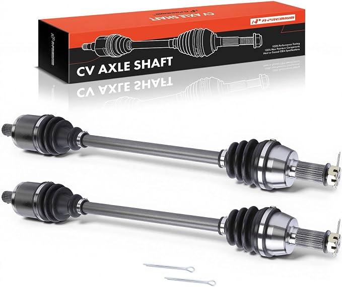 A-Premium Pair (2) Front CV Axle Shaft Assembly Compatible with Polaris Ranger 900 Diesel 2011-2014, Ranger Crew 900 Diesel 2012-2014, Driver and Passenger Side, Replace# 1332858