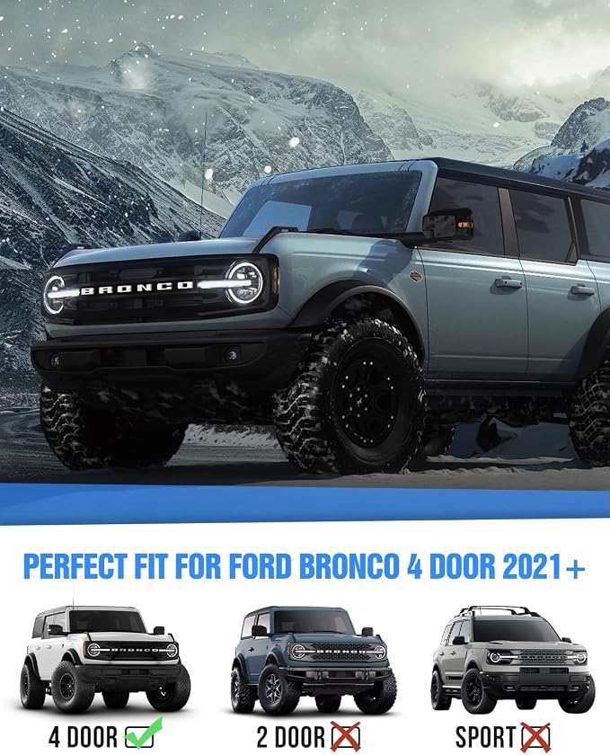 Central Control Storage Box fit for 2021-2024 Ford Bronco Automatic Transmission 2/4 Door Water Cup Silicone Non-Slip Mat Central Protective Scratch Pad Interior Modification Accessories-Orange