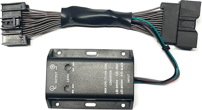 Add A Sub Bass Amp Amplifier Adapter Interface to Factory OEM Car Stereo Radio System - Made for select Ford Vehicles- No Factory External Premium Amp/Sony - Read Below- Vehicles listed below