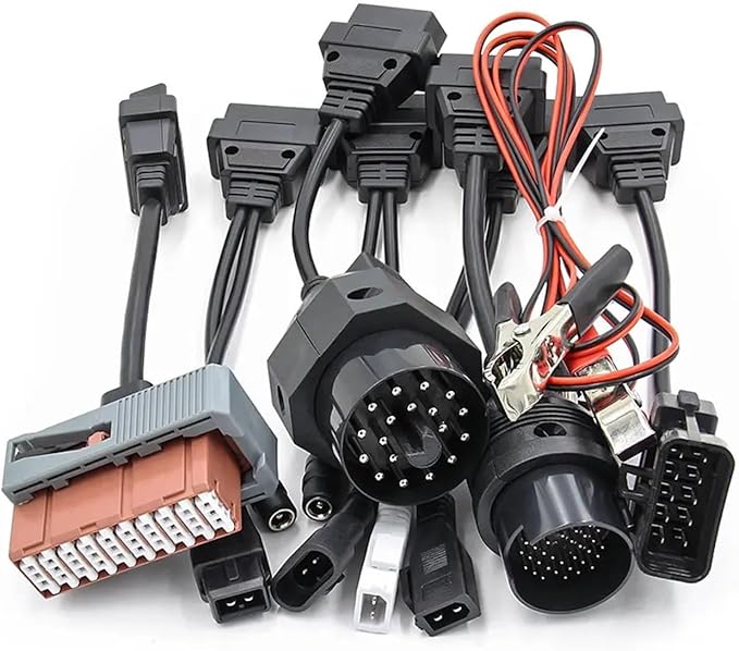 8Pcs Full Sets TCS CDP Multidiag PRO Car Truck OBD Converter Cables OBD2 Diagnostic Interface Connector Extension Cable(8PCS Car Cable)