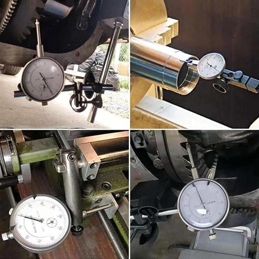 0-1.0" Dial Indicator with Magnetic Base, Adjustable Long Arm Magnetic Dial Indicator Professional Dial Gauge 0.001"