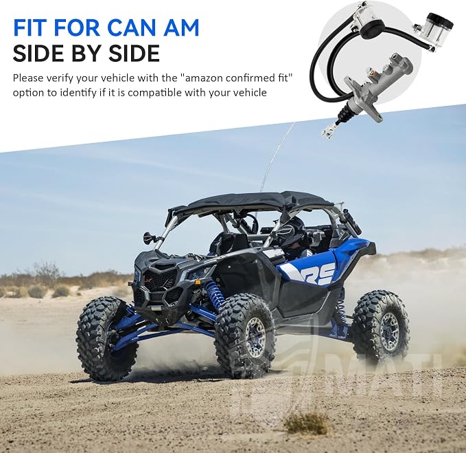 M MATI Brake Master Cylinder for Can Am Maverick X3/Turbo/Trail/Sport Defender Max/Pro/HD Commander 1000/700/Max 705601863 705601549 705601802 705601461