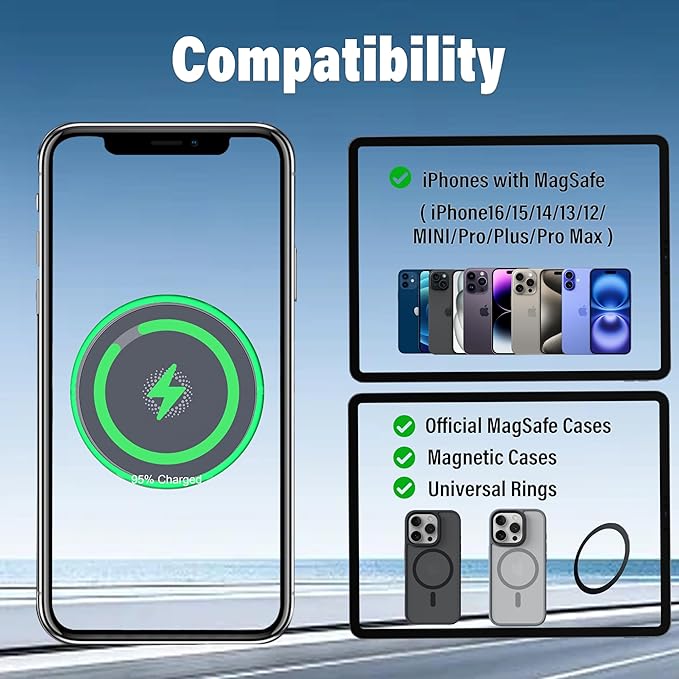 Car Phone Holder for Toyota Avalon 2019-2022 Accessories Apply to 9 Inch Touch Screen 15W Fast Wireless Charger Screen Fixed Clip Cell Phone Mount Hands-Free 360 Degree Rotation