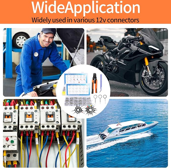26Type Pin Connectors Kit with Crimping Pliers,827pcs Automotive Car Electrical Wire Pins 1/1.5/1.8/2.2/2.8/3.5mm Non Insulated Wire Terminal Pin Kit.