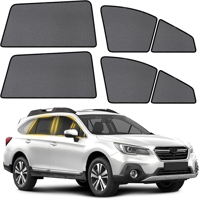 ZATOOTO Car Window Shades for Outback 2021 2022 2023 2024 Custom Fit Side Window Covers Split-Front Design Baby Sun Protection UV Block Privacy Ventilation for Camping Travel Outdoor Use