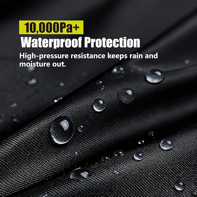 YSAPCE Motorcycle Cover 600D Waterproof for Harley Davidson Touring Models, Road King, Road Glide, Street Glide, Electra Glide, Heritage Classic, Low Rider-ST, and Most Motorcycles