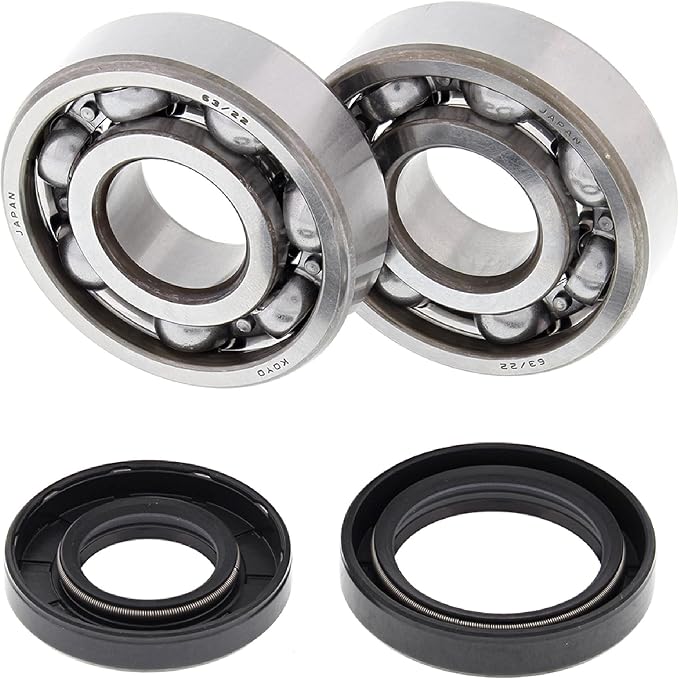 All Balls Racing 24-1025 Crank Shaft Bearing Kit Compatible with/Replacement for Yamaha YZ125 2001-2004