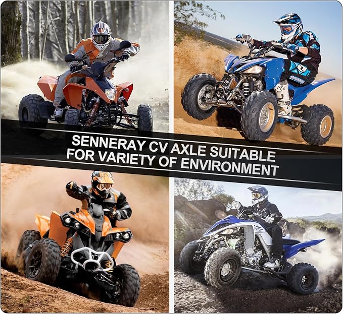 Rear Left Right CV Axles set for 2009 2010 2011 2012 2013 2014 For Yamaha Grizzly 550,2007-2013 For Yamaha Grizzly 700,2017-2021 For Yamaha Kodiak 700