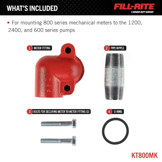 Fill-Rite KIT800MK 800 Meters Mounting Kit for FR600, FR1200, and FR2400 Series Pumps