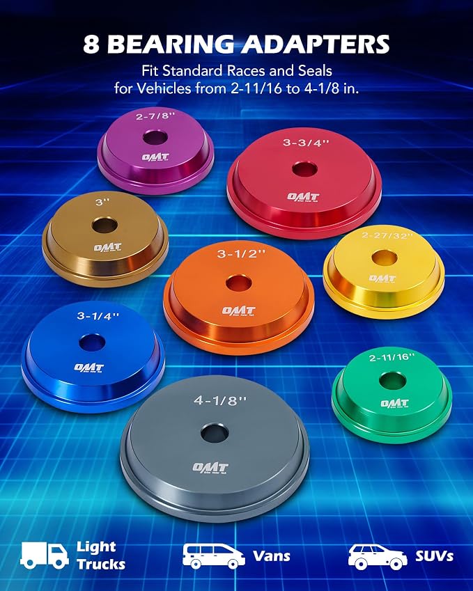 Orion Motor Tech 10pc Bearing Race and Seal Driver Set & 15pc Bearing Press Kit, Bundle