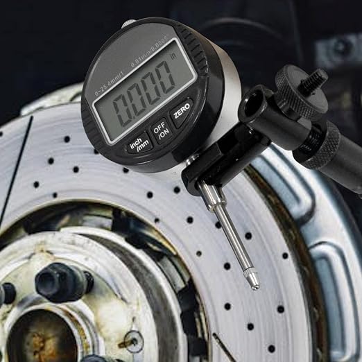 HFS(R) Disc and Rotor/Ball Joint Gage Set 0-1" Digital Dial Indicator 360° Flexible Stem Holder Locking Plier Automotive Measurement Tool