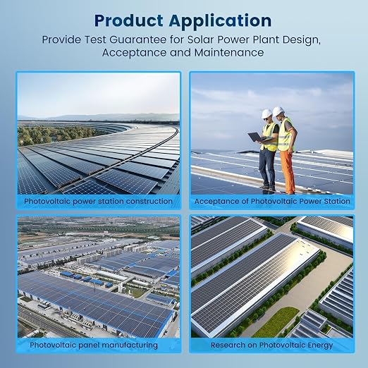 2000W Solar Panel Tester, 2-in-1 MPPT Photovoltaic Meter & 60000-Count Digital Multimeter with 2000V AC/DC, 3.2" Color Display for PV Panel Testing, Installation & Maintenance