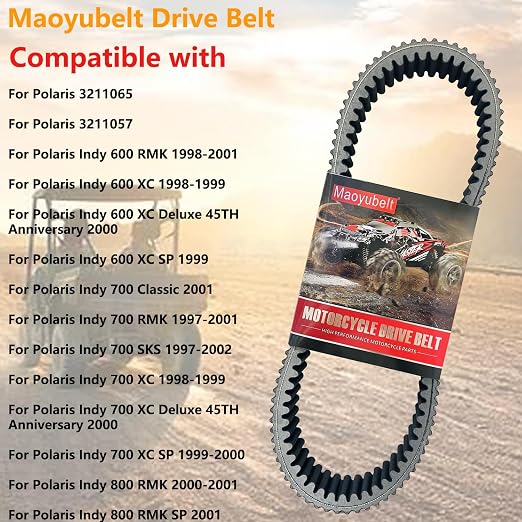 Drive Belt Replacement for Polaris Indy 600 700 RMK 1998-2001 Storm 750 SKS 1993 |#3211065,3211057