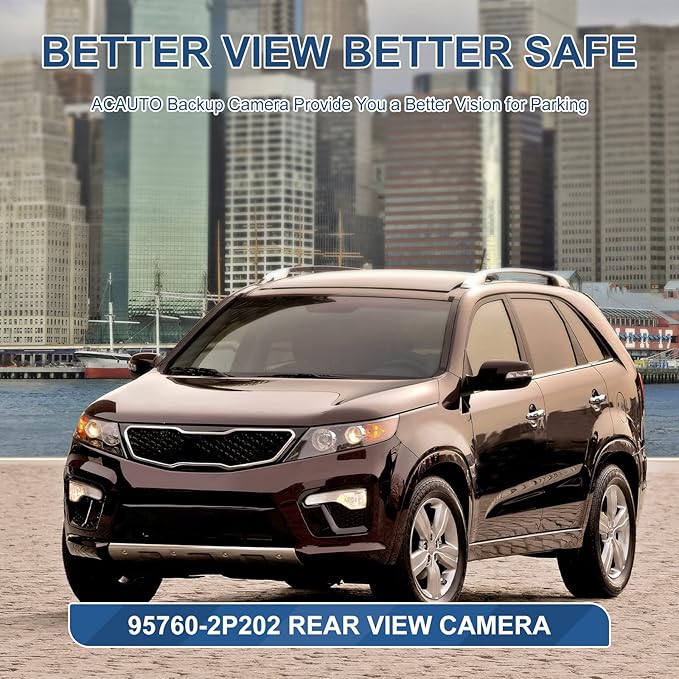 95760-2P202 Rear View Backup Camera Fit for KIA Fit for Sorento 2011 2012 2013, Reversing Parking Assist Camera Replaces 592-267 957602P000 957602P201