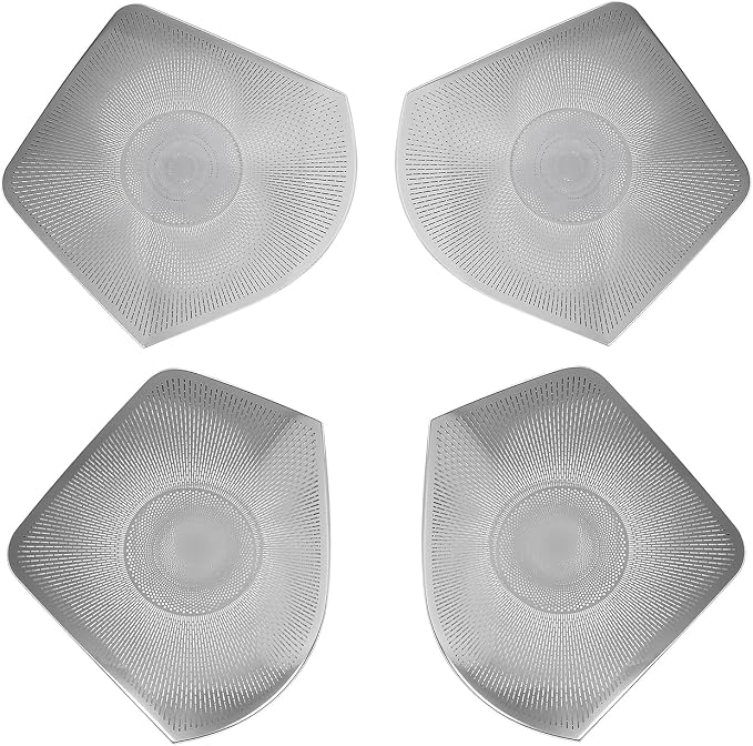 4PCS Speaker Grille Covers Compatible with Kia Soul 2020-2026 Accessories (Silver)
