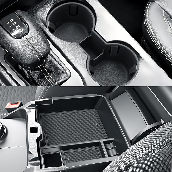 BIBIBO 2Pack 2024 2025 2026 Ranger Center Console Organizer for 2024 2025 2026 Ford Ranger (XL/XLT/LARIAT/Raptor) Console Organizer Tray 2025 2026 Ranger Armrest Insert Organizer