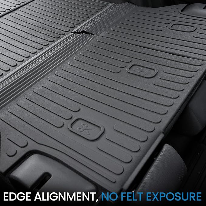 Cargo Mat with Backrest Mat for Toyota RAV4 2019-2024 2025 (Include Hybrid) Car Mat Accessories, All Weather TPE Trunk Cargo Liner Trunk Mat with Seat Back Mat (Trunk Mat with Backrest Mat)