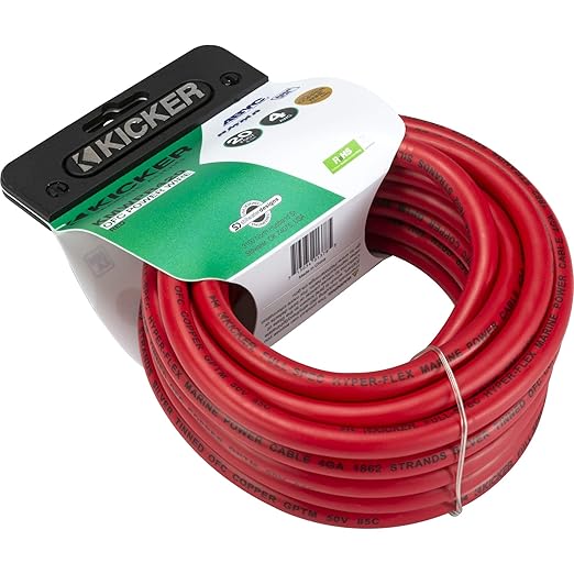Kicker KMWPR420 (47KMWPR420) 4AWG Marine Power Wire 20FT