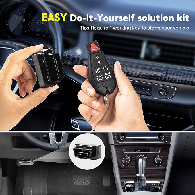 Car Keyless Entry Remote Fob Kit Compatible for Chrysler Town and Country 2008-2016, for Dodge Grand Caravan 2008-2019,Volkswagen Routan 2009-2014(M3N5WY783X IYZ-C01C)