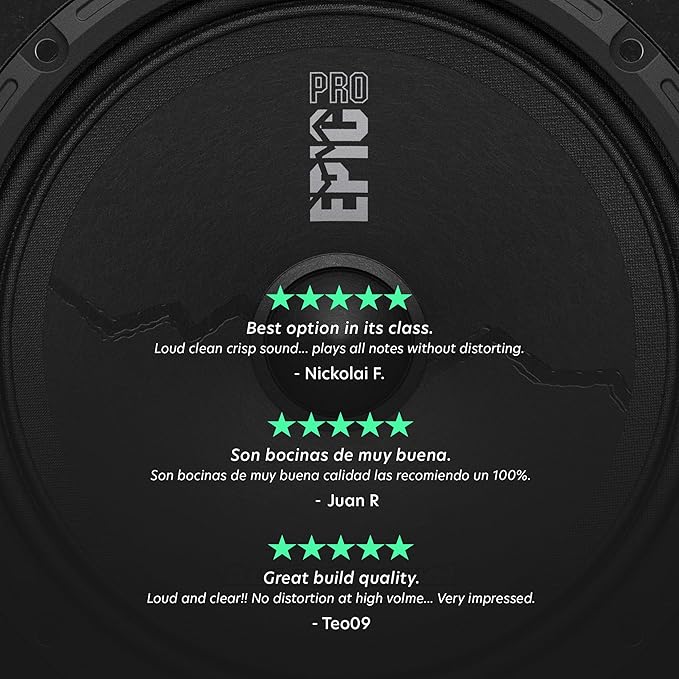 AudioControl EPICPRO3NT Epic PRO 3โ Neodymium Tweeters Car Audio Speakers Set (Pair), 180W Max, 4 Ohms, Crossover & Protective Grilles Included, Pro Audio High SPL