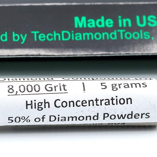 TechDiamondTools Kit of 3 Diamond Polishing Compound Polishing Paste USA Made 2000 4000 8000 Grit for Marble Glass Metal Rock Jewelry Resin Silver Gemstone with High Concentration of Diamond Powder